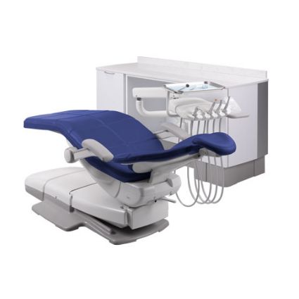 A-dec 300 Pro dental delivery system on side cabinet mount