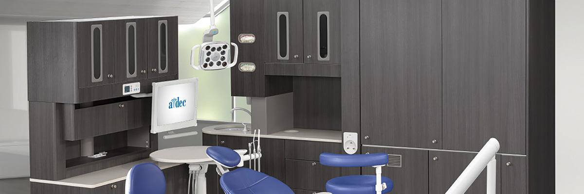 Preference dental cabinets and A-dec dental chair 