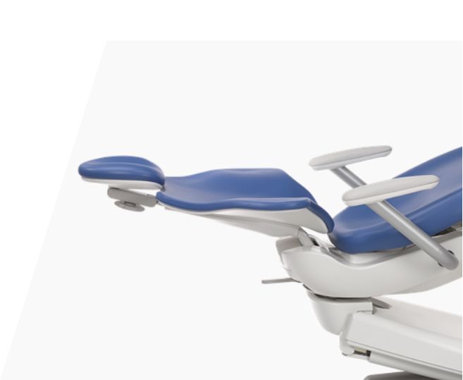 A-dec 400 dental chair with formed upholstery