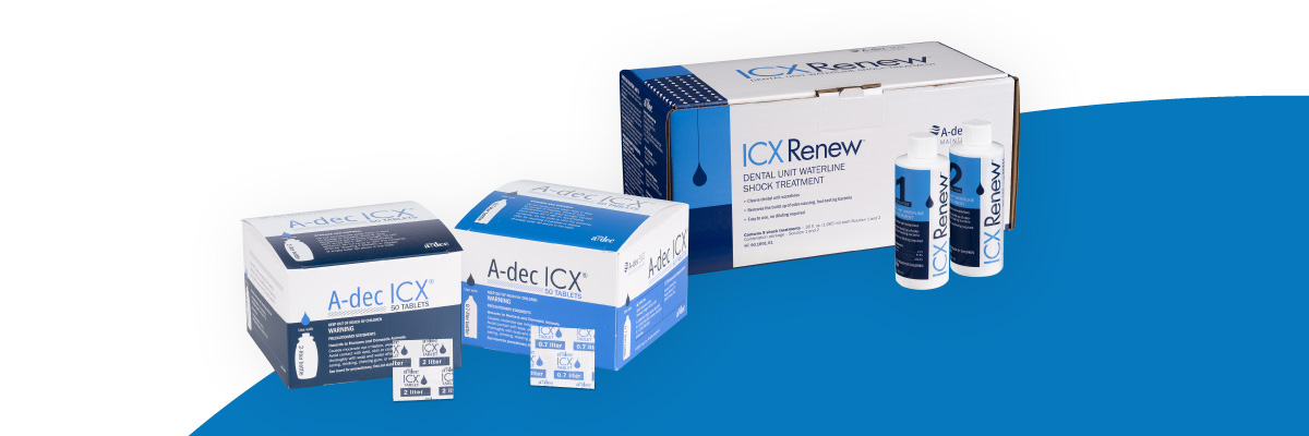 A-dec ICX and ICX Renew Dental Waterline Maintenance Solutions
